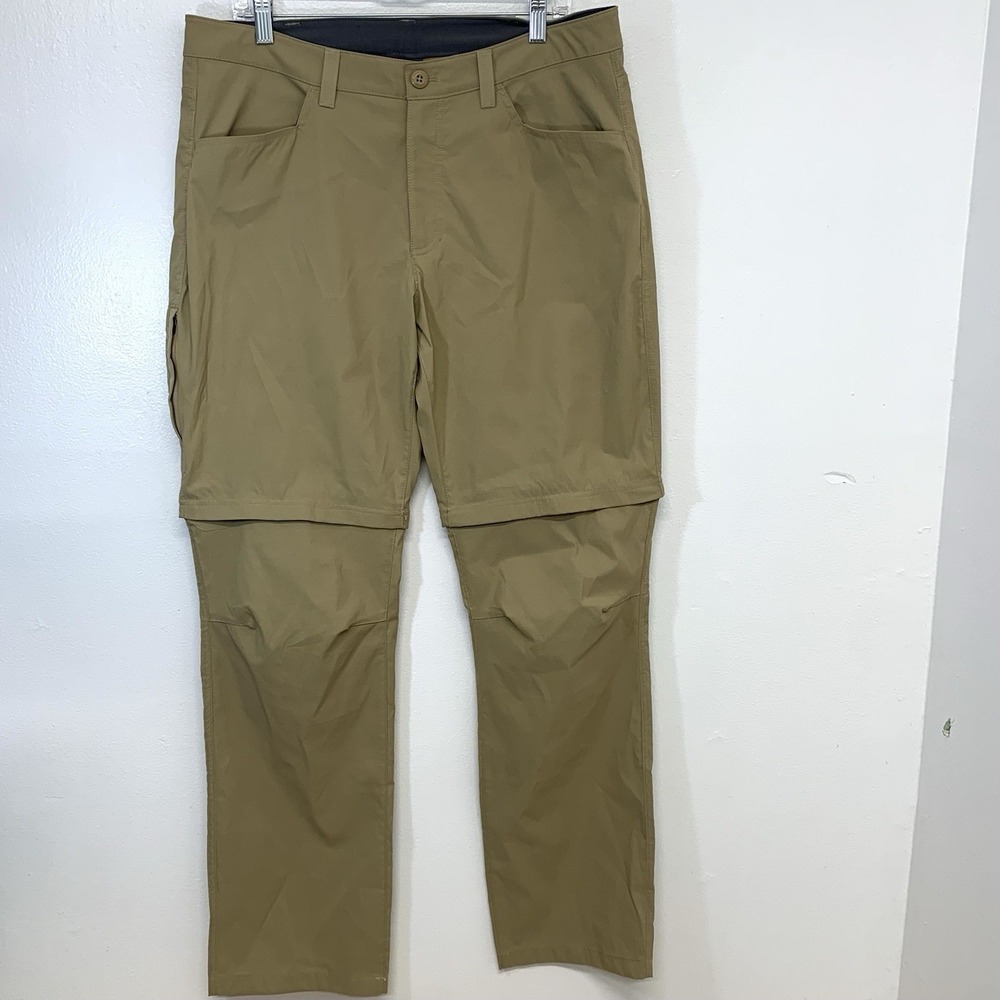 Eddie Bauer Convertible Tech Pants Men 36/34 Nylon Stretch Hiking Outdoor Work
